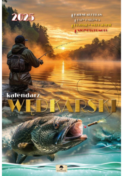 Kalendarz 2025 A3 ścienny Wędkarski
