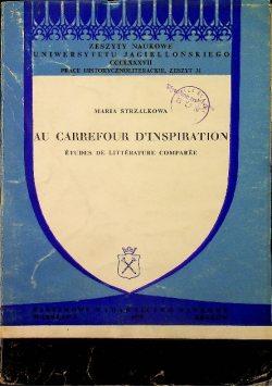 Au carrefour d inspiration Etudes de littérature comparee.