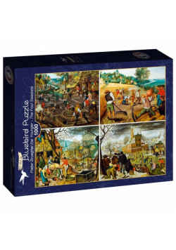 Puzzle 1000 Cztery sezonu - Brughel 1918