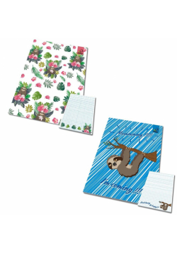Notes A6 kratka z poddrukiem BFF Leniwce 1 szt.mix