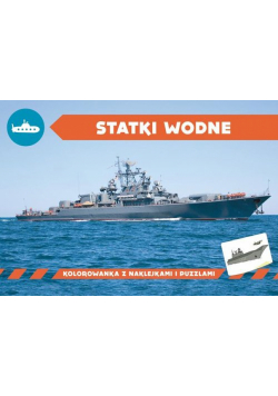 Statki wodne Kolorowanka z naklejkami
