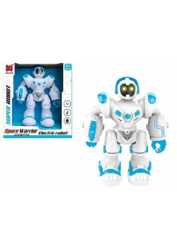 Robot na baterie chodzi, światło i dźwięk