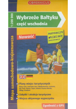 Wybrzeże Bałtyku częśc wschodnia 1:200 000