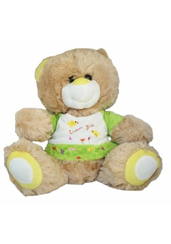 Miś Jeremiasz w koszulce zielonej 30cm