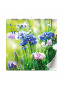 Kalendarz 2025 Kwiaty lux ścienny