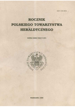 Roczniki polskiego towarzystwa heraldycznego t.4