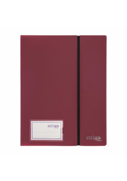 Album ofertowy A4 40kosz. z gumką bordowy STRIGO