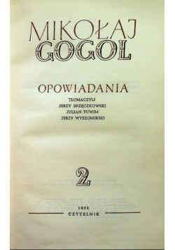 Gogol Pisma Wybrane Tom 2 Opowiadania