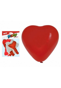 Balon dmuchany serce 30cm 12 szt MIX