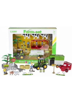 Zestaw farma traktor + zwierzęta hodowlane