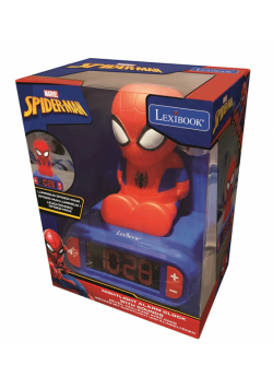 Budzik cyfrowy z lampką nocną Spider-Man i efektami dźwiękowymi RL800SP