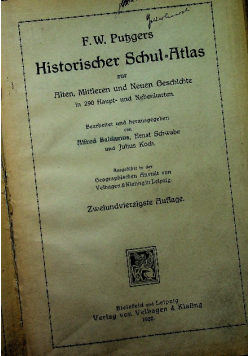 Historischer Schul  Atlas 1920 r.