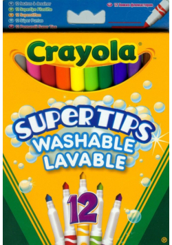 Flamastry Crayola spieralne pastelowe Supertips 12 sztuk