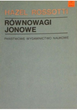 Równowagi jonowe