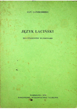 Język Łaciński dla studentów weterynarii