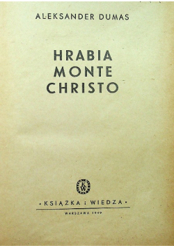 Hrabia Monte Christo 1949 r.