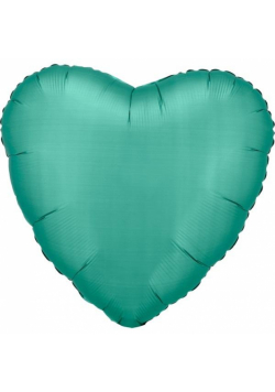 Balon foliowy Lustre Jade Green serce 43cm