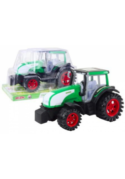 Traktor z napędem zielony