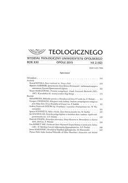 Przegląd piśmiennictwa teologicznego Nr. 2 (42)