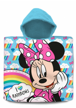 Poncho kąpielowe Minnie 120x60 cm MN-242P