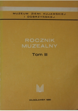 Rocznik Muzealny, Tom III