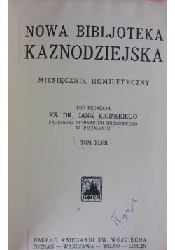 Nowa bibljojetka kaznodziejska, 1934r.