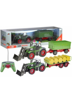 Traktor zdalnie sterowany + przyczepa 2 modele mix