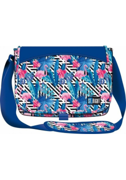 Torba na ramię St.Right Flamingo Pink & Blue