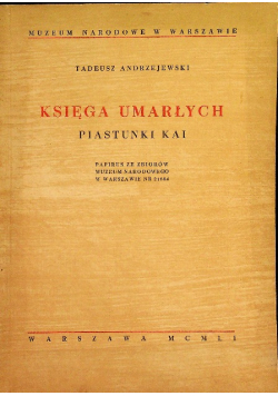 Księga umarłych piastunki Kai
