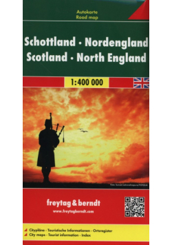 Mapa Schottland Nordengland 1:400 000