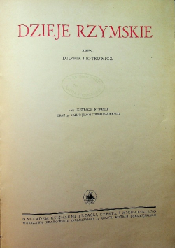Dzieje rzymskie 1934 r.
