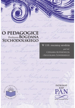 O pedagogice prof. Bogdana Suchodolskiego