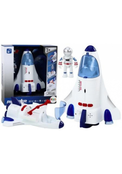 Statek kosmiczny z kosmonautą światło dźwięk