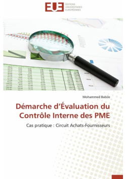 Démarche d évaluation du contrôle interne des pme