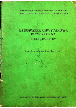 Ładowarka chwytakowa przyczepiana