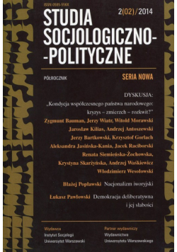 Studia Socjologiczno-Polityczne 2 (2)/2014