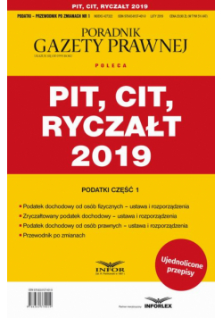 PIT CIT Ryczałt 2019