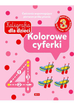 Kaligrafia dla dzieci Kolorowe cyferki
