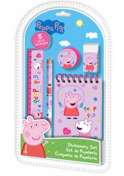 Zestaw piśmienniczy Peppa Pig 5 elementów PP17109