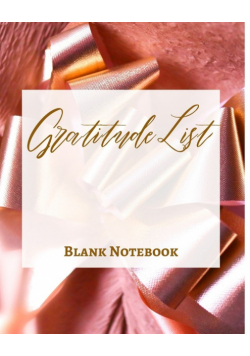 Gratitude List - Blank Notebook - Write It Down - Pastel Rose Pink Gold Abstract Modern Contemporary Unique Luxury Fun