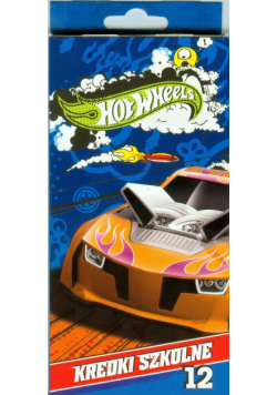 Kredki szkolne drewniane trójkątne 12 kolorów Hot Wheels