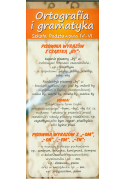Magnetyczna zakładka Ortografia i gramatyka 4-6