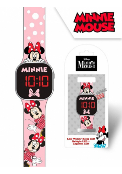 Zegarek LED z kalendarzem Minnie MN4369