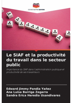 Le SIAF et la productivité du travail dans le secteur public