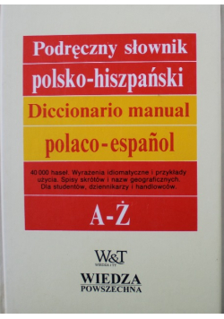 Podręczny słownik polsko  hiszpański A Ż