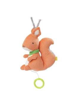 Maskotka z pozytywką Wiewiórka 21 cm