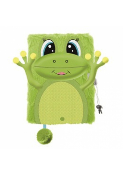 Pamiętnik A5 Włochacz z kłódką 3D My Little Friend Happy Frog 96 k.