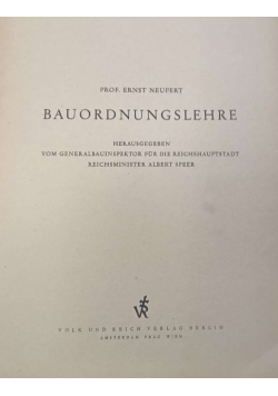 Bauordnungslehre 1943 r.