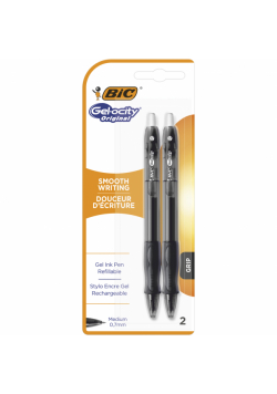 Długopis żelowy Gel-ocity Original BIC czarny blister 2szt