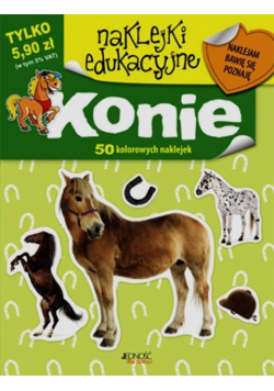 Konie naklejki edukacyjne